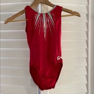 Leotard GK Gymnastics Red CM